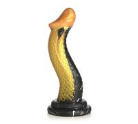Creature Cocks Golden Mamba Silicone Dildo Gold