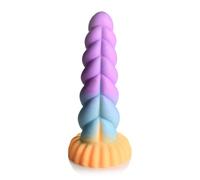 Fallico dell'Unicorno Mystique - Dildo Iridescente 21cm (Viola-Giallo)