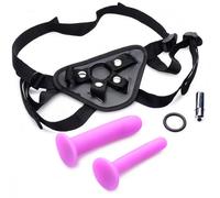 XR Brands Double-G Deluxe Vibrating Strap-On Kit