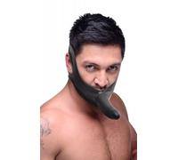 XR Brands Master Series - Face Strap-On Bavaglio con Dildo - Nero