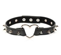 XR Brands XR Brands - Collare con Cuore e Punte - Nero
