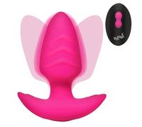 XR PLAY HARD. Plug anale rotante e vibrante in silicone con telecomando, per principianti, uomini, donne e coppie, impermeabile e ricaricabile, spina testurizzata e silicone di alta qualità, 1 pezzo
