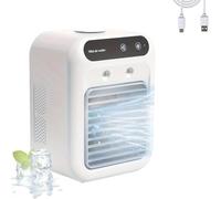 XRASKU Portable AC Air Conditioner Unit, 30 Seconds Enjoy Rapid Cooling, Three Fan Speeds, Ultra-Quiet, 500ml Water Tank, Lightweight for Office And Camping