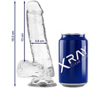 Dildo Realistico Trasparente X Ray Clear - Jelly Morbido