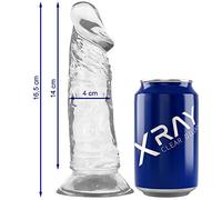 XRAY CLEAR DILDO TRANSPARENTE 16.5CM X 4CM