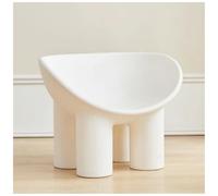 XRBCNMM Poltrona a Forma di Gamba di Elefante con Cuscino Soffice, Poltrona Moderna per Soggiorno, Camera da Letto, Balcone, Ufficio, Comoda Poltrona per Adulti e Bambini (Bianco, 51 cm Senza Cuscino)