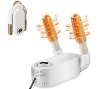 Xreuctop, asciuga scarpe elettrico, pieghevole, con timer da 0 a 120 minuti e funzione antibatterica, scalda scarpe, scaldascarpe portatile, per scarpe, calzini