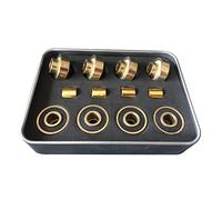 XRKJKQIDG Cuscinetti 8PCS 608RS Skateboard Longboard Pattini a rotelle in Linea P5 for Alberi integrali placcati in Titanio 8x22x12.6mm
