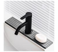 XRLQZH Absorbent Faucet Mat for Kitchen Sink,Rubinetto in diatomite in Pietra,Tappetino per Lavello in Pietra ad Asciugatura Istantanea(60×10CM) (Dark Grey-d,60×10CM)