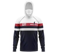 XRLQZH Men's UPF 50 Performance Fishing Shirt Maglia Pesca Anti UV Uomo,Protection And Built-in Face Mask, Ideal for Fishing (Typ-1,XL)
