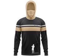 XRLQZH Men's UPF 50 Performance Fishing Shirt Maglia Pesca Anti UV Uomo,Protection And Built-in Face Mask, Ideal for Fishing (Typ-3,XXL)