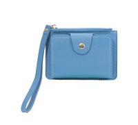 xromtbem LUOFENG Portafoglio da polso Multi-slot PU Porta carte di credito per carte di credito per donna Ragazza con cinturino da polso Portamonete in tinta unita