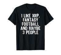 XRP Crypto and Fantasy Football Legend Funny Maglietta