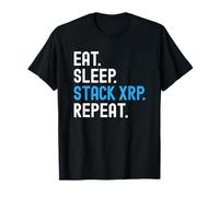 XRP Crypto Eat Sleep Stack Repeat Maglietta