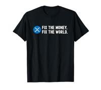 XRP Crypto Merchandise Fix The Money Maglietta