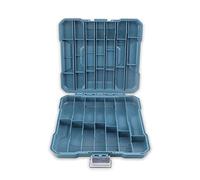 XRPOUXMTE Cassetta degli attrezzi portatile, scatola di immagazzinaggio per punte da trapano vuote, accessori per utensili, contenitore per punte da trapano per lavorazione del legno, taglierine