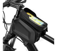 XRPRPX Borsa da Manubrio Bici, Grande Capacità, Borsa Anteriore per Bici Borsa Organizer per Bicicletta, con Supporto per Cellulare, per a 7 Pollici, per Biciclette Elettriche, da Montagna (Nero)