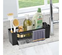 XRPRPX Porta Spugne Lavello Cucina Organizer Lavello Cucina Multifunzionale, Porta Spugnette in Plastica, Antiruggine, Vassoio Scolapiatti, per Spugne, Stracci, Detersivi e Stoviglie
