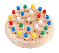 Xrten 1 Pezzi Giocattolo di Scacchi di Memoria,Giocattolo Scacchi Memoria di Legno,Genitore-Figlio Giocattoli cognitivi a Colori, Allenare la Memoria e Sviluppo dell'intelligenza