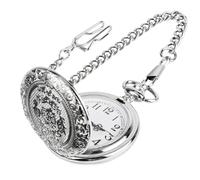 Xrten 1 Pezzi Orologio da Tasca al quarzo da Tasca Uomo Numeri Arabi con Confezione Regalo Catena Ideale Come Regalo per Compleanno,Anniversario,Giorno di Natale,Festa del Papà
