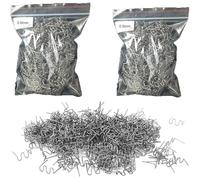 Xrten 1000 Pezzi Graffette per Saldatura in Acciaio,Graffette Saldatura Plastica,Graffette per Pistola Plastica, Plastic Welding Riparazione,Pretagliato Graffette per Auto Paraurti Riparazione