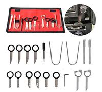 Xrten 20 Pezzi Chiavi Smontaggio Autoradio,Kit Utensile di Smontaggio Rimozione Installazione Auto Motocicletta