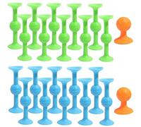 Xrten 22 Pezzi Pop Darts,Silicone Sucker Toys con 2 bersagli Arancioni, Giocattolo per Freccette con Ventosa, Freccette Creative, Ventosa per Giocattoli educativi, Giocattoli per Lo Stress