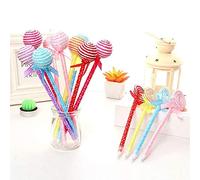 Xrten 24 Pezzi Lecca-Lecca Penna a Sfera,Lollipop Penna Blu Penna per Regalo Compleanno