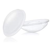 Xrten 2pcs Proteggi Capezzolo di Silicone,Coppette Assorbilatte Raccoglie Latte Materno Coppe Raccoglilatte,Facile da Pulire, Morbido e Flessibile