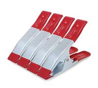 Xrten 4 pcs Morsetti a Molla in Metallo,Mini Pinze a Molla Punta di Metallo Primavera Morsetti per il Telone da Campeggio