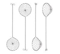Xrten 4 Pezzi Colino per Fonduta,Fondue Setaccio Set Colino Fine Setaccio da Cucina in Acciaio Inox- 23,5 cm