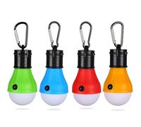 Xrten 4 Pezzi Lampada LED Campeggio, Lampada per Tenda da Campeggio, Lampada da Tenda, per Il Campeggio, L'avventura, La Caccia, L'escursionismo, La Pesca, Il Barbecue