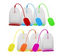 Xrten 6 Pezzi Sacchetti di Filtri per Tè in Silicone Riutilizzabili