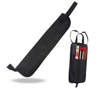 Xrten Borsa per Bacchette Batteria,Drum Stick Bag con Tracolla Custodia Impermeabile 600D per Bacchette(Nero)
