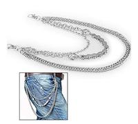 Xrten Catena Hip Hop Punk Catena Chiave Lungo,Cintura Catena per Gli Uomini Non Mainstream Non Corrente pricipale