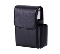 Xrten Custodia per confezioni di sigarette, scatola per sigarette con accendino, porta sigarette, elegante scatola di sigaretta, per uomini e donne, unisex