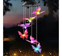 Xrten Luci Farfalla Decorazione, LED Campane a Vento, Hanging Campanella Impermeabile,Adatto per Decorazioni Esterne, Interne, Natalizie, di Halloween