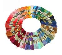 Xrten Matassine Punto Croce,100 Colori Ricamo Morbidi Filo da Ricamo Poliestere Punto Croce Kit,100% cotone