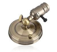 Xrten Mini Applique da Parete Lampada,Portalampada Vintage Edison Rame Portalampada Luce