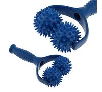 Xrten Rullo per Massaggio con Manico,Massaggiatore Manuale con 2 Sfere Massaggianti per Alleviare Il Dolore Miofasciale