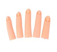 Xrten Set da 5 Pezzi Pratica Delle Unghie, Nail Art per Esercitarsi con le Dita finte per Praticare la Nail Art con le Mani per Esercitarsi Sulle Unghie Adatte ai Principianti