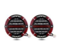 XRUKGUO Fanale Posteriore A LED Rotondo Per Camion Paraurti Stop Freno DRL Indicatore Di Direzione Sequenziale Per Rimorchi Autobus Furgoni 4x4 12V 24V Fanali Posteriori