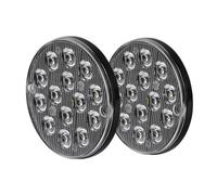 XRUKGUO Fanale Posteriore LED Rotondo Da 3 Pollici Luce Stroboscopica Segnale Avvertimento Laterale Retromarcia Per Auto Camion Rimorchio Trattore ATV Camper Fanali Posteriori