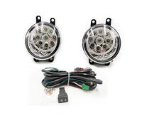 XRUKGUO Faretti Fendinebbia 1 Set Per Toyota Per Corolla 2008 2009 2010 Gruppo Fendinebbia Copertura Fendinebbia Griglia Fari Fendinebbia Telaio Cornici Fendinebbia A LED(9LED and wires)