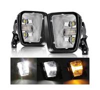 XRUKGUO Faretti Fendinebbia Per Dodge Per Ram 1500 2013 2014 2015 2016 2017 2018 DRL Luce Di Marcia Diurna Indicatore Direzione Bianco Giallo LED Fendinebbia Accessori Auto(DRL Turn Signal)