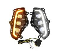 XRUKGUO Faretti Fendinebbia Per Toyota Per RAV4 2019 2020 2021 Luci Fendinebbia A LED Luci Marcia Diurna DRL Bianco Giallo Gruppo Lampada Indicatore Direzione Accessori Auto