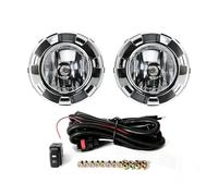 XRUKGUO Faro Da Lavoro Per Mitsubishi Per Pajero 3 2007 2008 2009 2010 V73 V97 Paraurti Anteriore Cromato Copertura Fendinebbia Auto(Cromo)