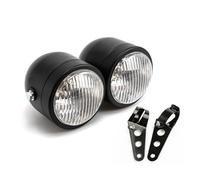 XRUKGUO Per Bobber Per Softail Moto Doppio Faro Staffa Montaggio Luce Per Bici Doppia Lampada Frontale Faro Del Motociclo