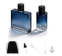 XRVRILE 2 Pezzi Flacone per Profumo Vuoto, Flacone da Riempire Flaconi da Riempire Spruzzatore per Profumo 100ml Flacone per Profumo da Riempire, con Imbuto Pipetta Accessorio per il Trasferimento per