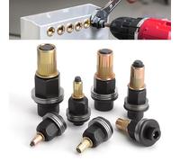 XRVRILE 7 Pezzi Rivettatrice per Inserti Filettati, Kit Rivetti Filettati per M3 M4 M5 M6 M8 M10 M12 Rivettatrice, Gewindenieten per Manuale & Trapano Testa Utensile Rivetto